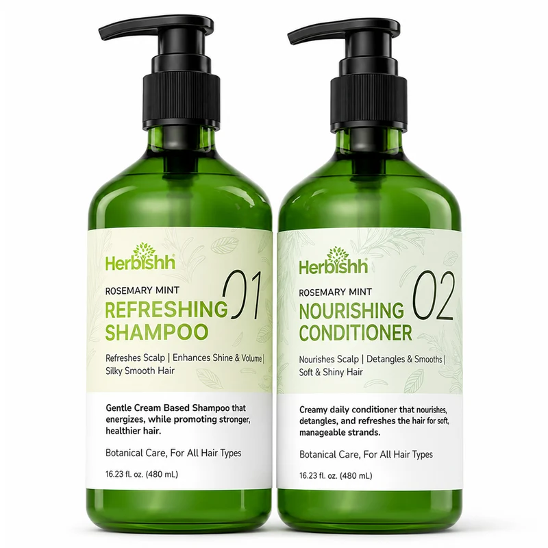 Rosmarin-Minze Shampoo & Spülung | Herbishh